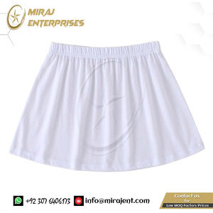 Color Black <b>White</b> A-Line Flare False Hem Custom <b>Women</b> Decorative <b>Skirt</b> Solid Elastic Waist Detachable Apron Sweatshirt - Product Image 6