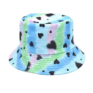 Chapeau seau personnalisé de concepteur en gros velours réversible soie imprimé motif dessin animé joli style rétro pot chapeau décontracté vente à chaud - Product Image 3