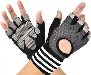 Gants d'entraînement pour la musculation, gants respirants noirs pour femmes et hommes - Product Image 2