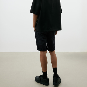 2025 High Quality Custom <b>Men's</b> Denim <b>Shorts</b> Streetwear Crystal Loose <b>Baggy</b> Vintage Washed Rhinestone Denim <b>Shorts</b> - Product Image 5