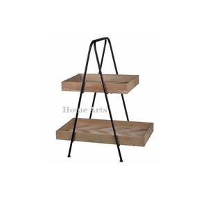 Servidor de chocolates de madera y hierro hecho a mano, soporte de pastel con forma de tamaño personalizado para accesorios de mesa - Product Image 2