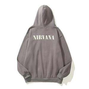 Pull-over oversize sans ficelle pour hommes OEM de qualité supérieure Poids lourd unisexe Impression bouffante personnalisée Impression de logo - Product Image 4