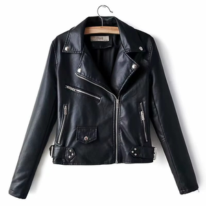 Veste en cuir vintage embossée imperméable pour homme, nouvelle collection hiver 2025, doublure en laine, fermeture éclair et logo sur le devant - Product Image 5