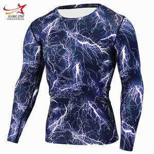 Haut de sport Fitness à compression à séchage rapide pour hommes T-shirt de sport ajusté en gros - Product Image 2