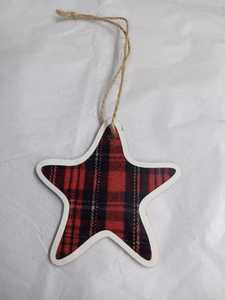 Arc-en-ciel Drapeau Imprimer Arbre De Noël Home Office Suspendu Décor De Noël En Forme D'étoile Porcelaine Ornements Artisanat - Product Image 2