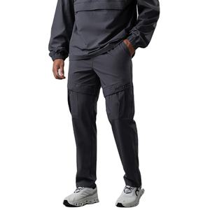 Chándal cortavientos de media cremallera personalizado para hombre, transpirable, ligero, tejido de nailon con capucha y características a prueba de viento, conjunto liso 2026 - Product Image 3