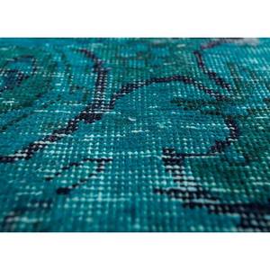 Tapis en laine noué à la main vert vintage, grand format, Pae-4059, motif médaillon abstrait rectangulaire pour la maison, le salon, le couloir - Product Image 3
