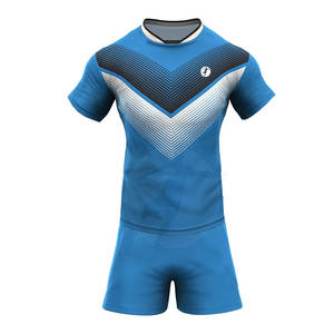 Uniforme de equipo de rugby de talla grande para hombre, uniforme de rugby de secado rápido de media manga, uniforme de ropa personalizada - Product Image 1