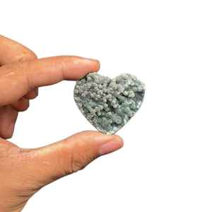 Vente en gros d'agates naturelles en forme de petit cœur, semi-polies avec surface granulée, pour la décoration intérieure, cristal décoratif - Product Image 5