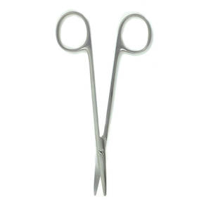 กรรไกรปลายแหลมสำหรับผ่าตัด, กรรไกรปลายแหลมแบบตรง/โค้งคมสำหรับมืออาชีพขนาด4.5นิ้ว - Product Image 4