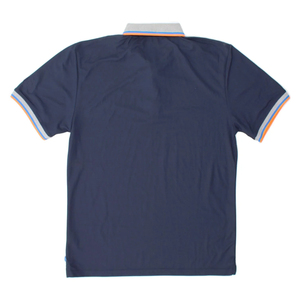 Jersey de golf de manga corta con patrón sólido para hombre para polos que absorben la humedad directamente del fabricante - Product Image 2
