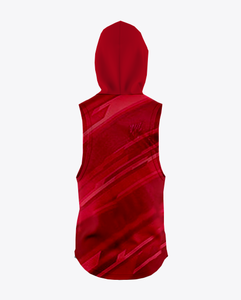 Camiseta de fútbol y fútbol sublimada de tendencia 7v7 uniformes OEM sin mangas con capucha Top y pantalones 7on7 - Product Image 6