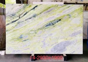 Panneaux muraux en marbre vert poli Brothers Stone Botanic Green, carreaux de marbre vert texturé pour plans de travail d'îlot - Product Image 4