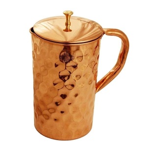 Jarra de agua potable decorativa para mesa de cena, servidor de almacenamiento de agua, diseño hecho a mano, jarra de agua aislada para beber - Product Image 5