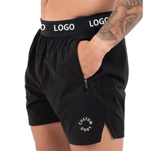 Pantalones Cortos Deportivos para Hombre con Logotipo Personalizado, Cintura Elástica, Dobladillo Dividido Sostenible, 5 Pulgadas de Entrepierna, para Gimnasio y Entrenamiento - Product Image 1