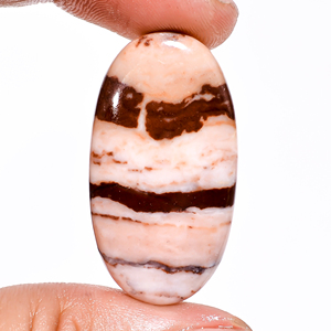 Wholesale Natural Coconut Jasper Cabochon Oval Cut Semi-Precious Loose Brown Polished Jewelry Making Material Mixed Sizes - Product Image 6