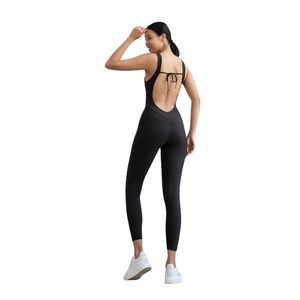 Bodysuits Deportivos Unisex al por Mayor, Personalizados, Tallas Grandes, Transpirables, de Poliéster/Nailon, Acanalados, Lisos, de Manga Larga, sin Mangas, para Yoga - Product Image 4