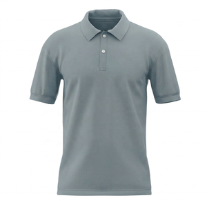 Camiseta de Manga Corta para Hombre, Color Verde Sólido, Transpirable, Tejido de Punto Comprimido, Estilo Casual, Tela Teñida Lisa - Product Image 3