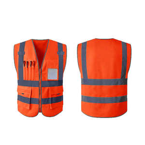 Chaleco DE SEGURIDAD reflectante de alta visibilidad para trabajadores de construcción de seguridad Ropa segura para trabajadores de saneamiento - Product Image 2