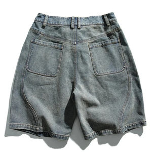 Custom Men's Loose Fit Denim Shorts Vintage Acid Washed Jean Shorts for Men <b>Baggy</b> Jeans <b>Jorts</b> OEM Service - Product Image 4