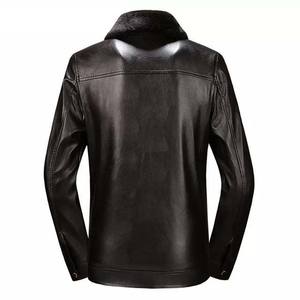 Veste en cuir pour homme de haute qualité 100% cuir, tissu léger, nouveau style, veste en cuir pour homme, vêtements d'hiver, décontractée, couleur unie - Product Image 5