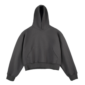 Sweat à capuche personnalisé en molleton 100 % coton biologique 400 GSM, coupe classique, respirant, écologique, pour l'hiver - Product Image 4