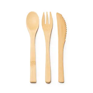 Set di Posate Ecologiche in Bambù Foraker, Utensili da Tavola per Promozioni - Product Image 3
