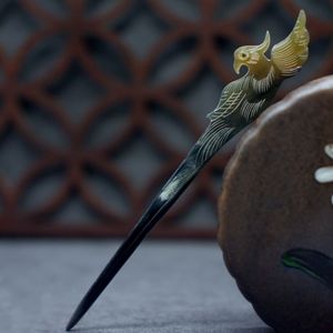 VOTRE ACCESSOIRES DE CHEVEUX EN CORNE DE BUFFLE POLI FAIT À LA MAIN Fourchette à cheveux Bâton Barrettes Clips pour Bijoux Matiss Coiffure - Product Image 5