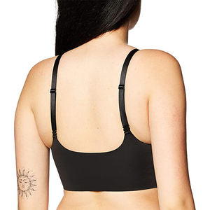 Soutien-gorge de sport réversible pour femmes, grande taille, écologique, à maintien élevé, bretelles réglables, coussinets amovibles, respirant, en spandex/polyester - Product Image 6