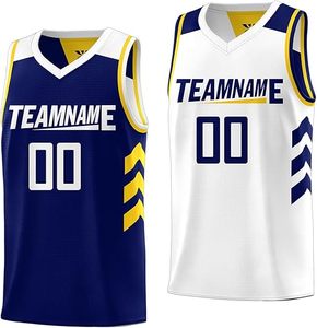 Uniformes de basket-ball en mesh, uniforme de basket-ball athlétique performant avec design par sublimation - Product Image 1