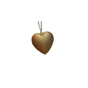 Corazón colgante de hierro de alta calidad con revestimiento de polvo de oro de cuerda terminado para decoración de la casa y decoración navideña. - Product Image 6