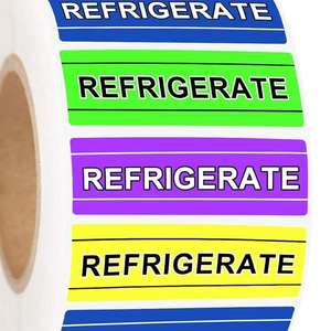 Autocollants de réfrigération Étiquettes médicales Réfrigérer les autocollants de <span class=keywords><strong>pharmacie</strong></span> de service alimentaire 1/2x1.5 pouces - Product Image 2