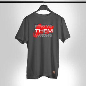 Camiseta informal para gimnasio y fitness para hombre, 100% de algodón, logotipo frontal negro sólido, serigrafía sencilla disponible para DTF y DTG - Product Image 1