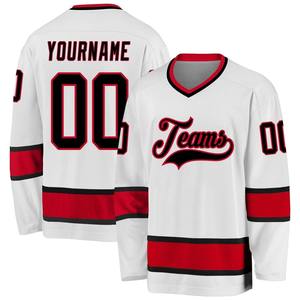 Maillots de Hockey sur glace professionnels en gros Fan Edition Logo personnalisé Durable Polyester Sublimation OEM authentique tissu respirant - Product Image 1