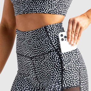 OEM Custom Manufacturer Women's High Waist Leggings Mesh Stretch Workout Running <b>Tummy</b> <b>Control</b> Yoga Pants - Product Image 4