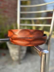 Cinturón de Cuero Genuino Elegante FENGRO con Acabado Elegante, Hebilla de Hierro Resistente, 3.5cm de Ancho, Personalizable para Uso en la Oficina y Casual - Product Image 2