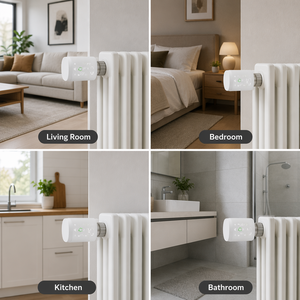 HY368 TRV WiFi Thermostat intelligent pour la maison connectée, <span class=keywords><strong>tête</strong></span> de vanne de radiateur Zigbee, passerelle 6+1 - Product Image 6