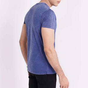 Venta al por mayor personalizado 280 gramos pesado Jersey ácido lavado desgastado Camiseta de manga larga de gran tamaño para hombres 100% tela tejida de algodón - Product Image 2