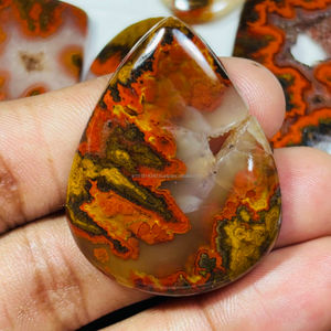 อัญมณีหลวมบำบัดกึ่งมีค่าโมราตะเข็บเรียบตามธรรมชาติทำด้วยมือ100% อัญมณีธรรมชาติ - Product Image 3