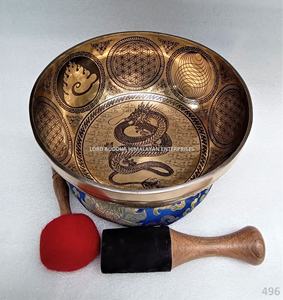 Venta al por mayor tibetano hecho a mano latón cuencos cantores arte especial Feng Shui estilo Metal artesanía - Product Image 6