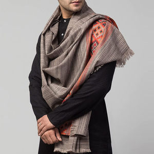 Pakistan Manufacturing Wholesale Cheap Price <b>Men</b> Winter <b>Shawl</b> for Sale With Customized Logo and Design Winter Wool <b>Shawl</b> - Product Image 3