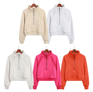 Ropa Personalizada, Sudaderas con Capucha y Suéteres de Invierno para Mujer, 100% Algodón, Transpirable, Media Cremallera, Impermeable, Estilo Casual, Venta al por Mayor - Product Image 2