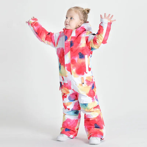 Traje de Esquí para Niños de Invierno, Cálido y Transpirable, de Poliéster/Nailon Tecnológico, con Cierre de Cremallera en el Cuello en V, Ropa de Nieve sin Costuras - Product Image 6