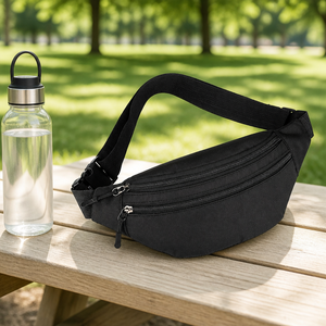 Sac banane Oxford unisexe, sac de sport multi-poches, sac de poitrine bandoulière - Product Image 2
