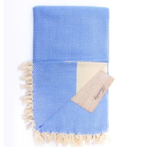 ผ้าขนหนูชายหาดสีทึบผ้าคอตตอน100% ดูดซับน้ำได้ดีออกแบบตามต้องการ - Product Image 1