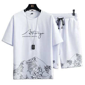 ชุดเสื้อและกางเกงขาสั้นผู้ชายลายพิมพ์สำหรับฤดูหนาว คุณภาพระดับมืออาชีพ ผลิตตามสั่ง แฟชั่นทันสมัย สไตล์โมเดิร์น - Product Image 1