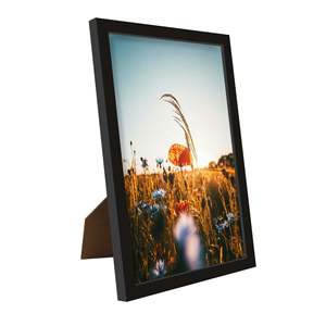 Modern 20x30cm Black <b>Poster</b> Picture <b>Frame</b> Square Silver Aluminium with Wood Material Size Variants Including <b>A2</b> and A4 - Product Image 3