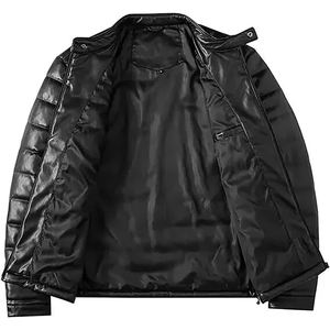 <b>Leather</b> <b>Jacket</b> Men Genuine <b>Lambskin</b> Motorcycle Black Slim Fit Biker High Quality Customized Embroidered Brand New 2025 <b>Jackets</b> - Product Image 3