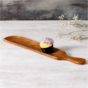 Plateau de service en bois avec poignée pour une utilisation au restaurant Caractéristique décorative - Product Image 2