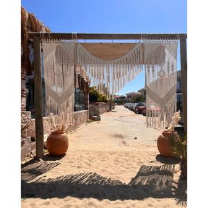 Tapiz Decorativo Bohemio Chic Hecho a Mano para Decoración del Hogar, Telón de Fondo para Bodas, Separador de Ambientes, Tapiz Colgante para Festivales y Eventos - Product Image 1